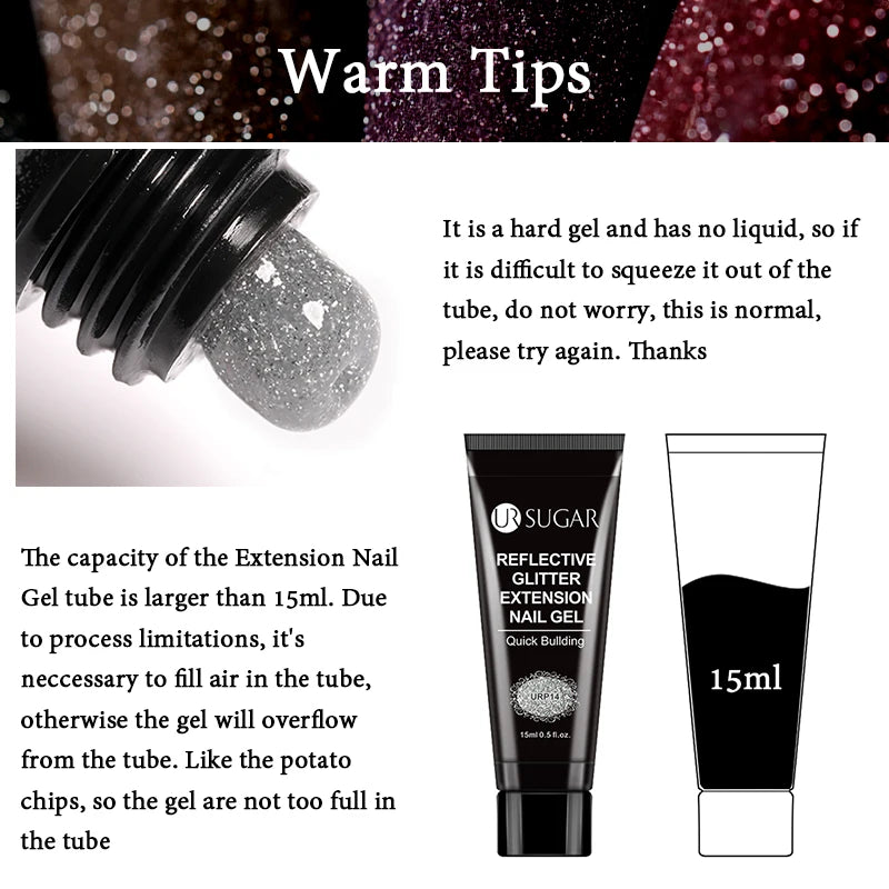 UR SUGAR™ Acrylic UV Gel Extension Nail Kit – Salon Nails From Home