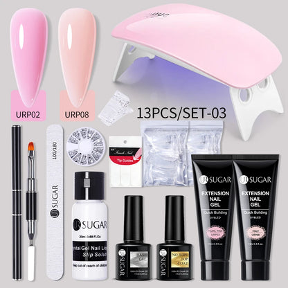 UR SUGAR™ Acrylic UV Gel Extension Nail Kit – Salon Nails From Home