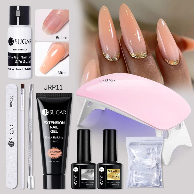 UR SUGAR™ Acrylic UV Gel Extension Nail Kit – Salon Nails From Home