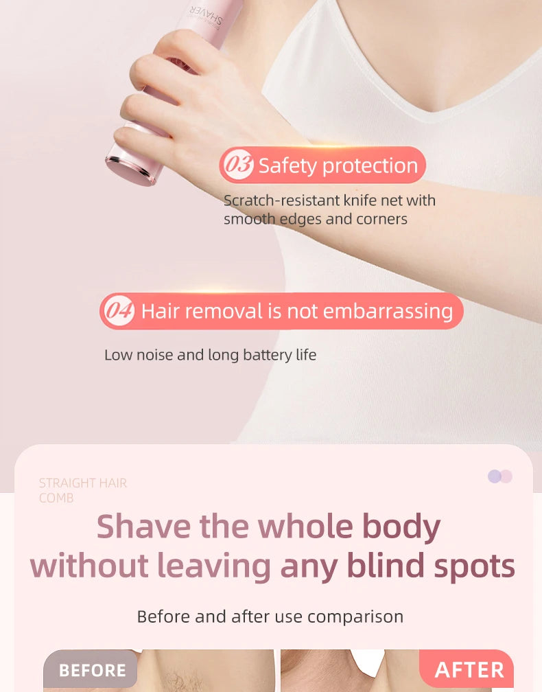 Glowify™ SmoothShave Pro – Painless Electric Body Shaver