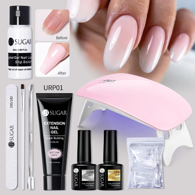 UR SUGAR™ Acrylic UV Gel Extension Nail Kit – Salon Nails From Home