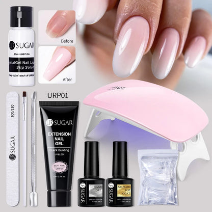 UR SUGAR™ Acrylic UV Gel Extension Nail Kit – Salon Nails From Home