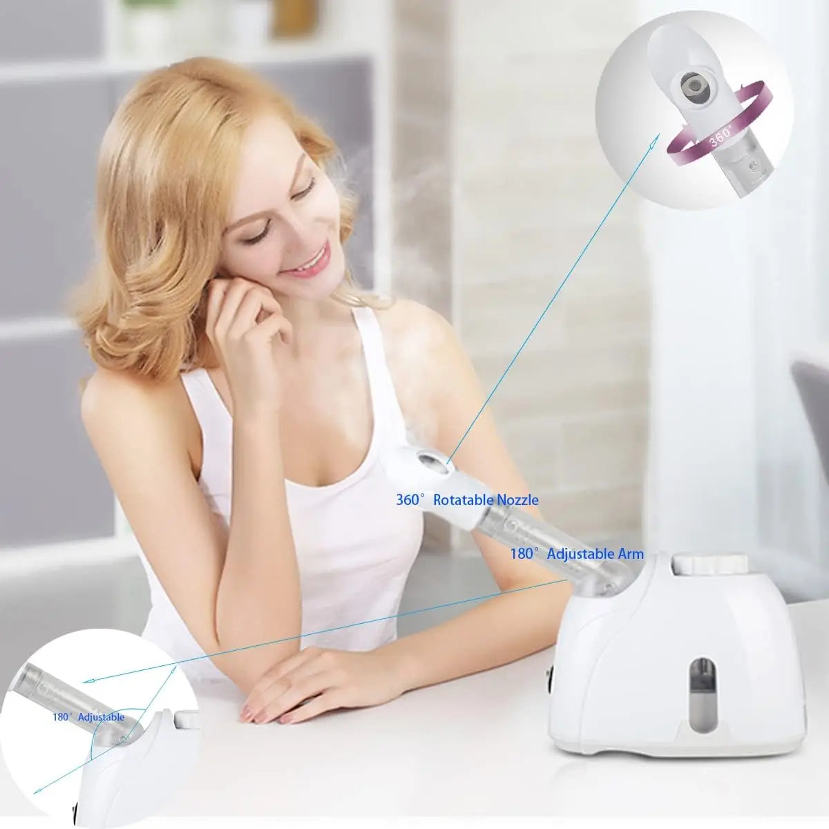 Glowify™ Facial Steamer – Spa-Level Hydration &amp; Pore Detox at Home