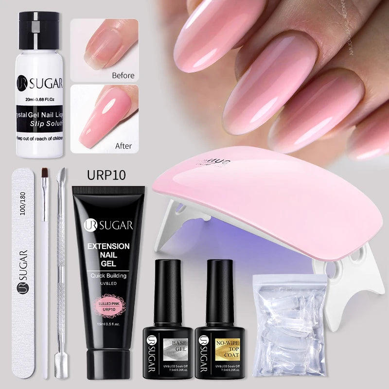 UR SUGAR™ Acrylic UV Gel Extension Nail Kit – Salon Nails From Home