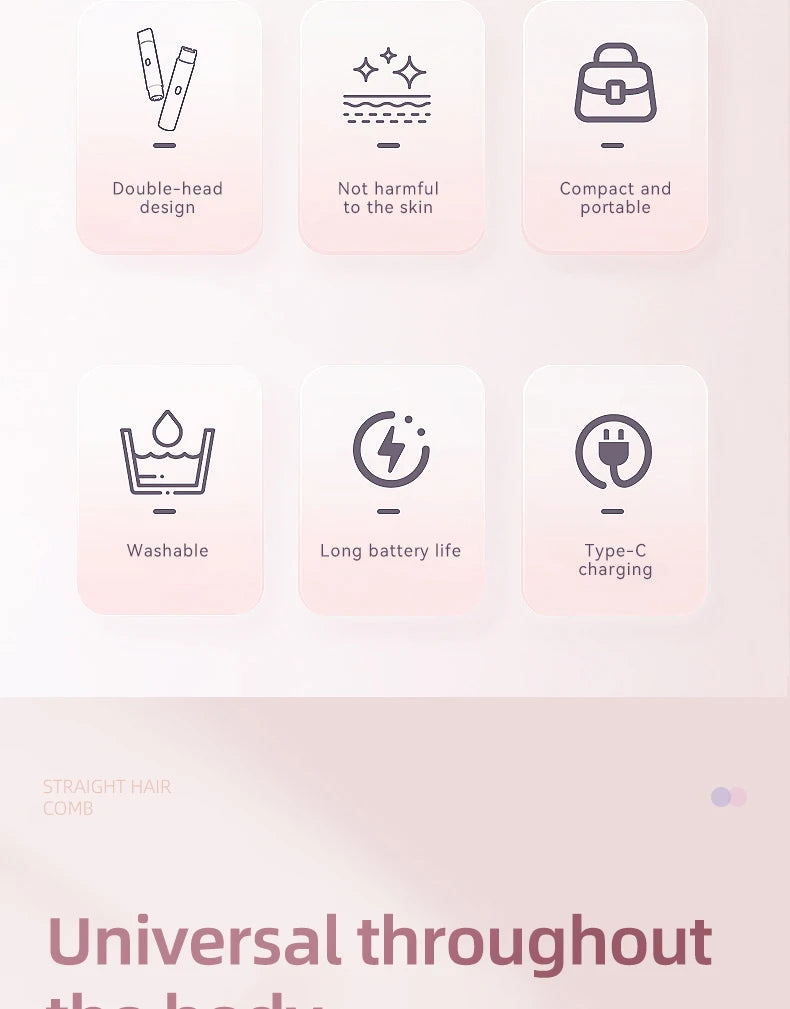 Glowify™ SmoothShave Pro – Painless Electric Body Shaver