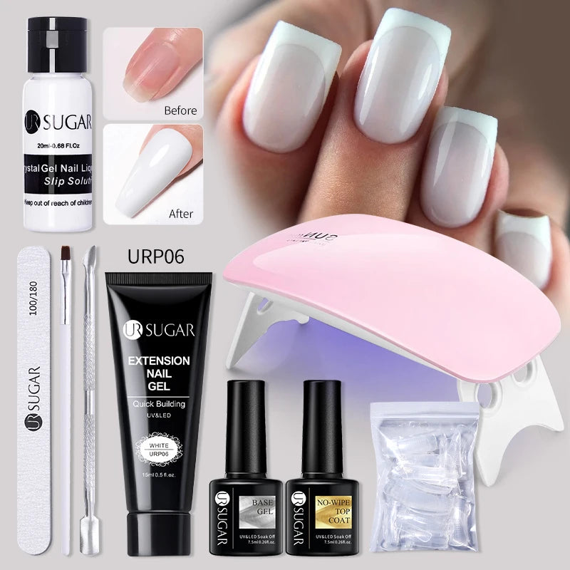 UR SUGAR™ Acrylic UV Gel Extension Nail Kit – Salon Nails From Home