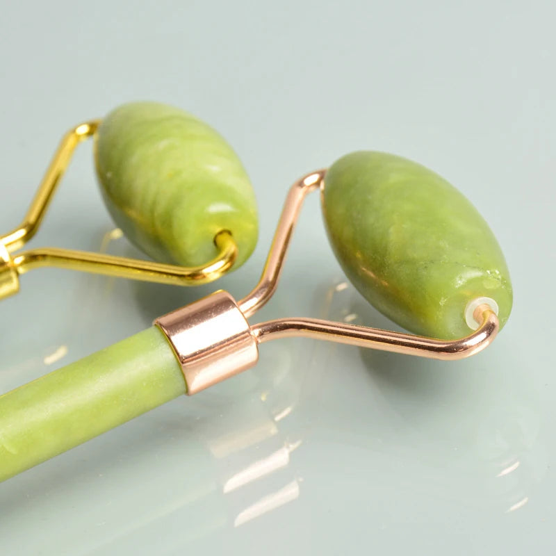 Glowify™ Jade Roller & Gua Sha Set – Sculpt, Lift & Depuff Your Skin