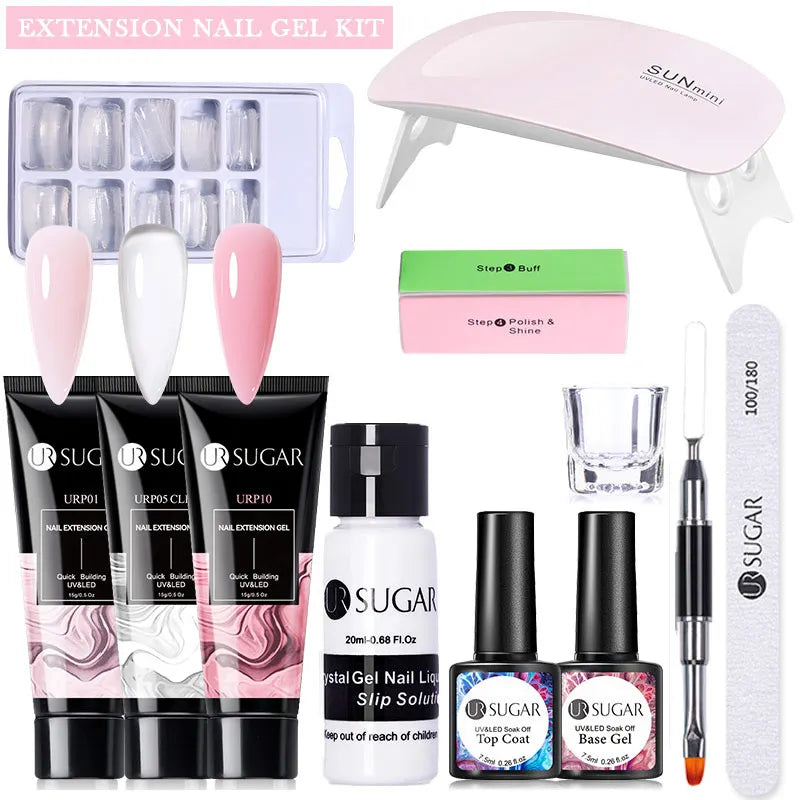 UR SUGAR™ Acrylic UV Gel Extension Nail Kit – Salon Nails From Home