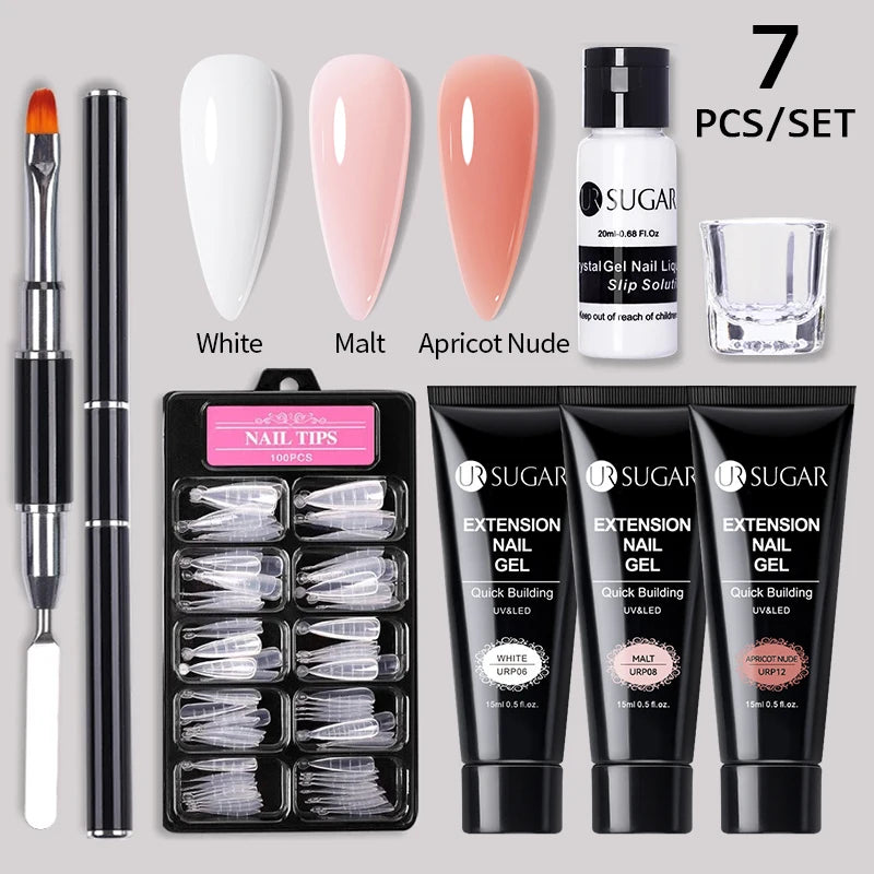 UR SUGAR™ Acrylic UV Gel Extension Nail Kit – Salon Nails From Home