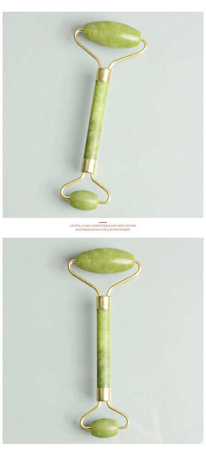 Glowify™ Jade Roller & Gua Sha Set – Sculpt, Lift & Depuff Your Skin