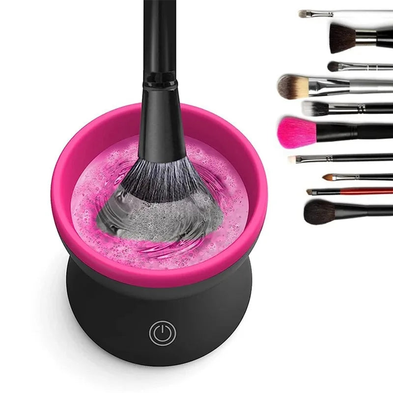 Glowify™ Makeup Brush Spin Cleaner – Fast 15-Second Deep Clean