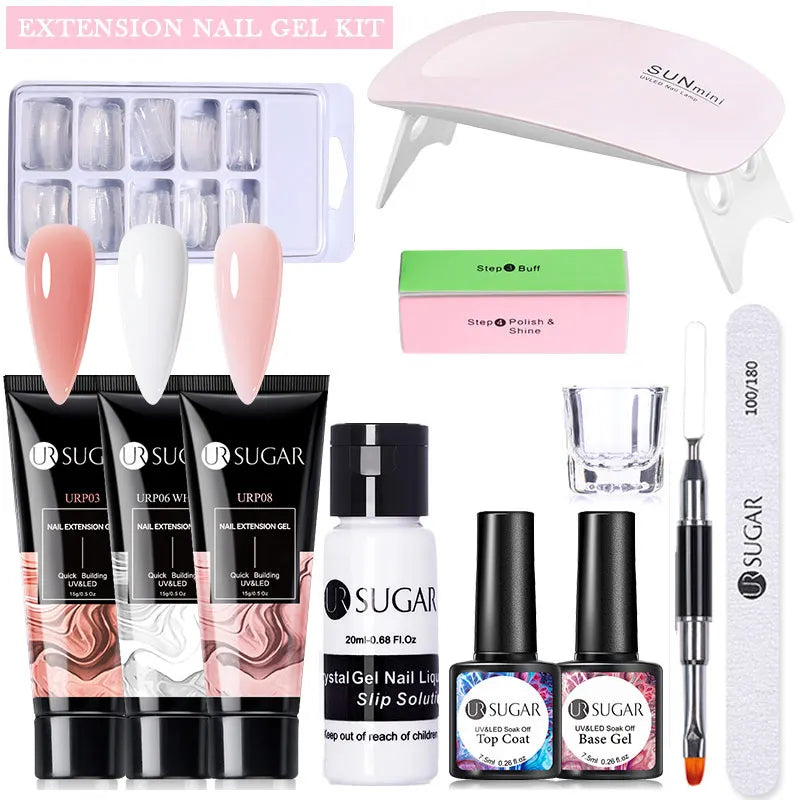 UR SUGAR™ Acrylic UV Gel Extension Nail Kit – Salon Nails From Home