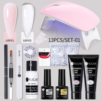 UR SUGAR™ Acrylic UV Gel Extension Nail Kit – Salon Nails From Home