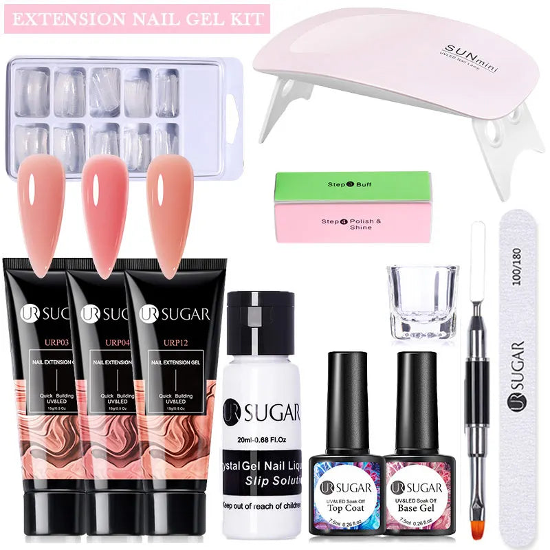 UR SUGAR™ Acrylic UV Gel Extension Nail Kit – Salon Nails From Home
